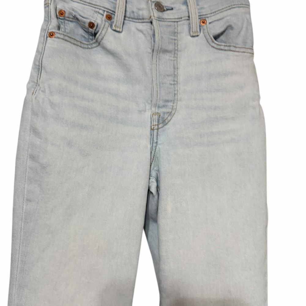 Levis Ribcage Boot Light Wash High Rise Jeans Sz 26 x 33 - Picture 6 of 15